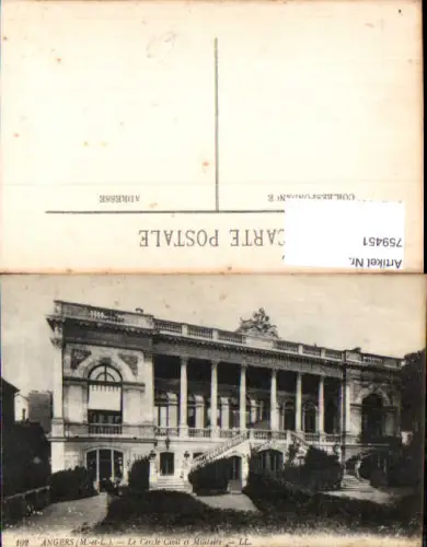 759451 Angers Le Cercle Civil et Militaire Maine-et-Loire France