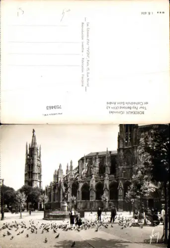 759463 Bordeaux Tour Pey-Berland et Cathédrale Saint André Gironde France