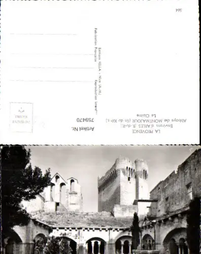 759470 Arles, Abbaye de Montmajour, Le Cloître Bouches-du-Rhône France