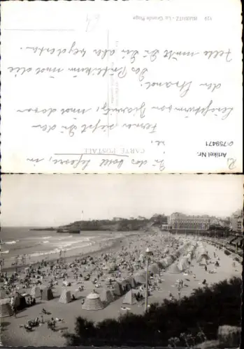 759471 Biarritz La Grande Plage Pyrénées-Atlantiques France Strandleben