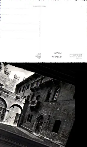759479 Verona Casa di Giulietta Provinz Verona Italy