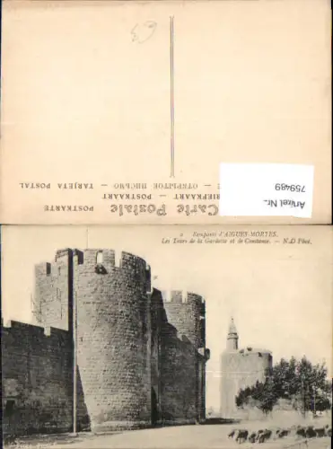 759489 Aigues-Mortes Remparts Les Tours de la Gardette et de Constance Dép. Gard France