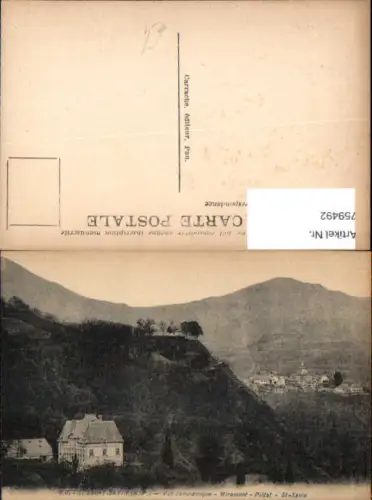 759492 Saint-Savin Vue panoramique Miramont Piltat Arr. Argelès-Gazost France