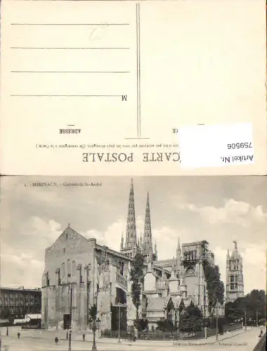 759506 Bordeaux Cathédrale St-André Département Gironde France