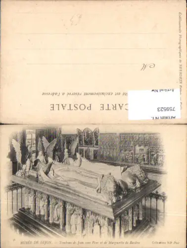 759523 Dijon Musée de Dijon, Tombeau de Jean sans Peur et de Marguerite de Bavière Dép. Côte-d'Or France