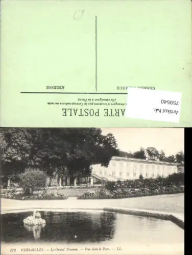 759540 Versailles Le Grand Trianon, Vue dans le Parc Yvelines France