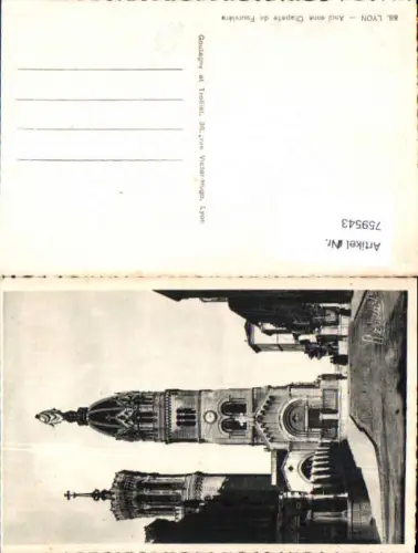 759543 Lyon Ancienne Chapelle de Fourvière Département Rhône France