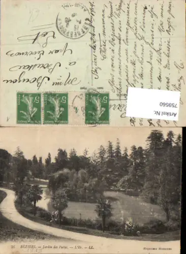 759560 Béziers Jardin des Poètes Département Hérault France 1914