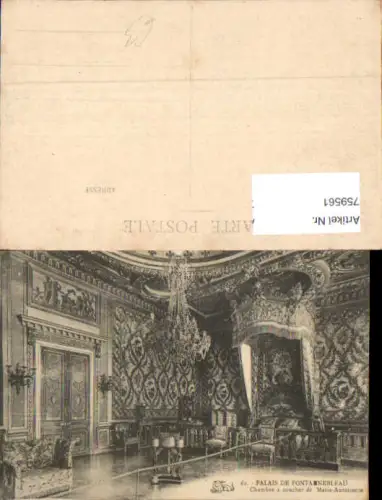759561 Fontainebleau Palais de Fontainebleau, Chambre à coucher de Marie-Antoinette Département Seine-et-Marne France
