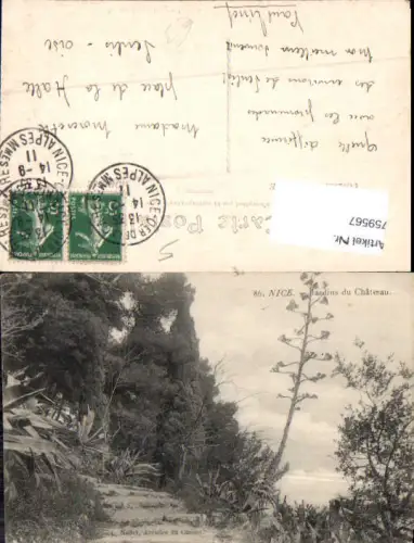 759567 Nice Jardins du Château Dép. Alpes-Maritimes France 1911