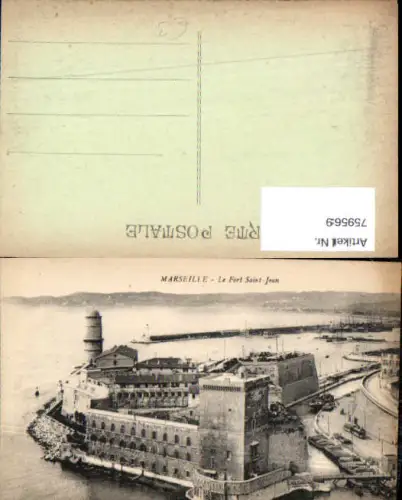 759569 Marseille, Le Fort Saint-Jean Dép. Bouches-du-Rhône France