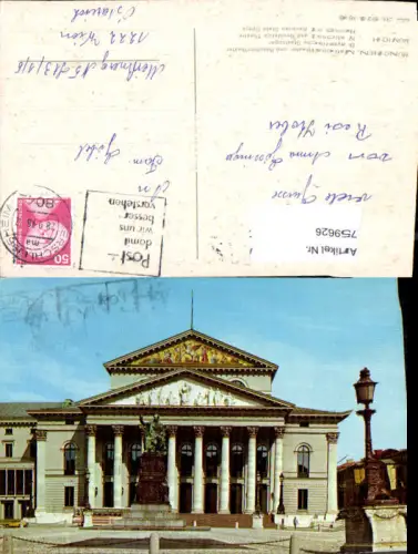 759626 München Nationaltheater SK München 1986