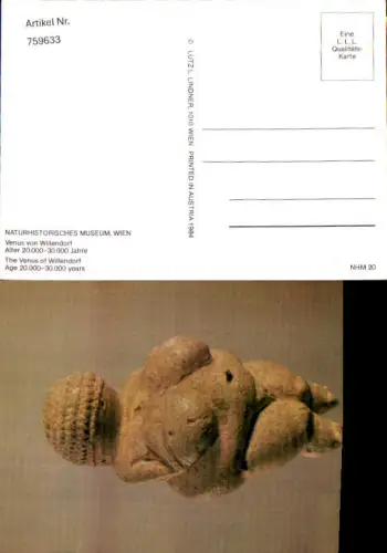 759633 Willendorf Venus von Willendorf Bez. Krems-Land 1984