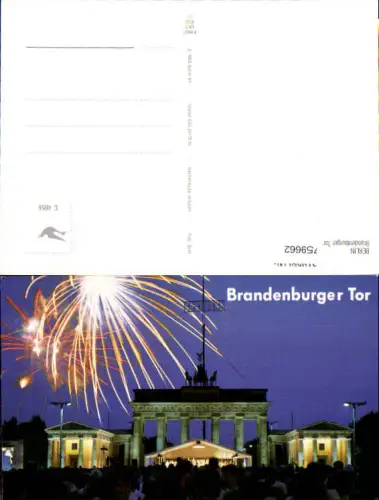 759662 Berlin Brandenburger Tor Bez. Mitte