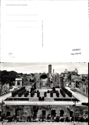 759669 Roma Foro Romano e Basilica di Massenzio Rome Italy