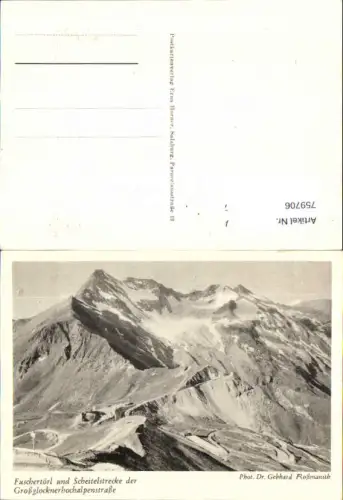 759706 Fusch an der Großglocknerstraße Fuschertörl Großglockner Hochalpenstraße Bez. Zell am See