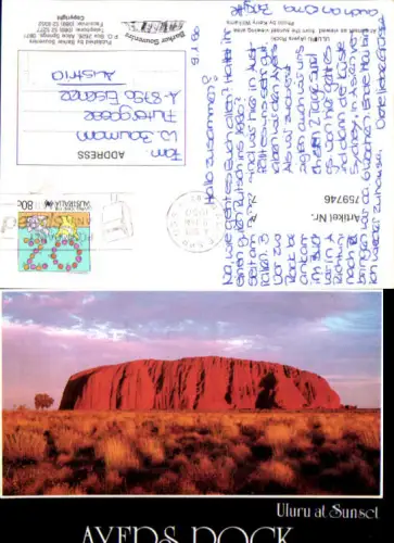 759746 Uluru (Ayers Rock) MacDonnell Region Australia 1995