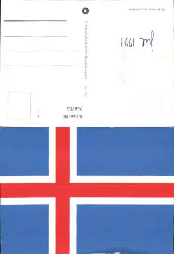 759755 Reykjavík, The National Flag of Iceland Capital Region Iceland 1991