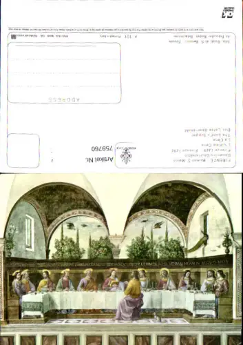 759760 Firenze Museo S. Marco L'ultima Cena Metropolitan City of Florence Italy