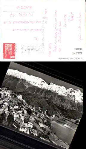 759764 St. Moritz mit Languardkette Region Maloja Switzerland 1964