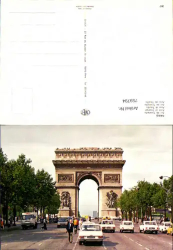 759794 Paris, Arc de Triomphe Dept. Paris France