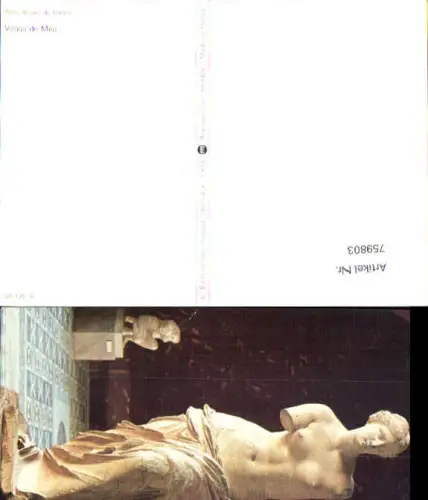 759803 Paris Musée du Louvre Venus de Milo Paris France