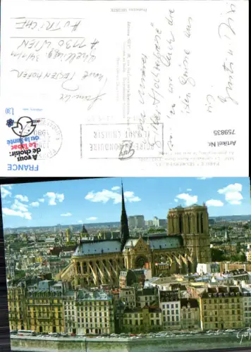 759835 Paris La Cité et l'abside Notre-Dame Département Paris France 1980