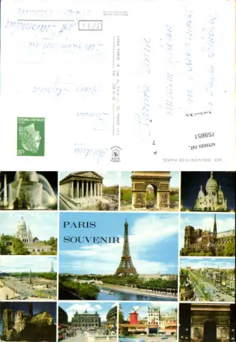 759851 Paris Souvenir Dept. Paris France