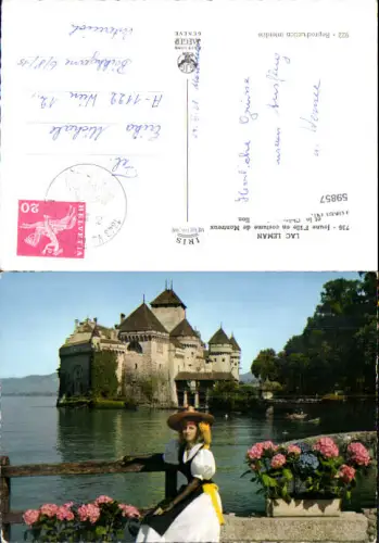 759857 Montreux Schloss Chillon am Genfersee Bez. Riviera-Pays-d'Enhaut Switzerland 1965