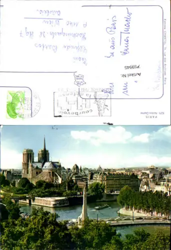759945 Paris, Notre Dame Dept. Paris France 1986
