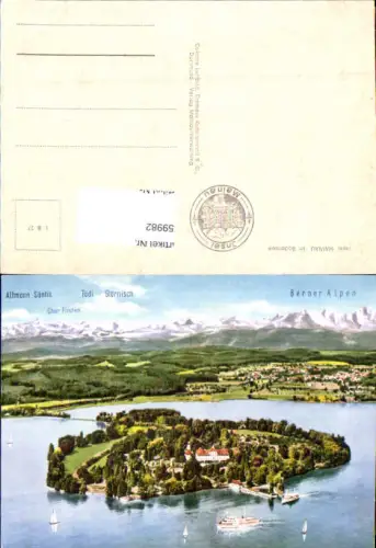 759982 Insel Mainau Konstanz Bodensee mit Berner Alpen LK Konstanz