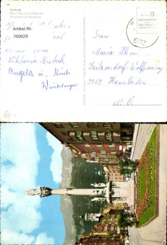 760029 Innsbruck Maria-Theresien-Straße Annasäule