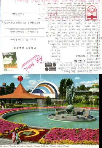 760034 Toronto The Shriners' Fountain and gardens, Canadian National Exhibition Toronto Ontario Canada