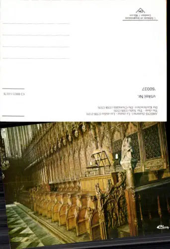 760037 Amiens Le choeur - Les stalles Département Somme France