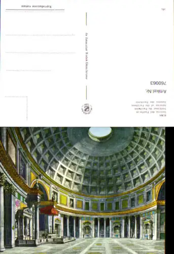 760063 Rom Interno del Pantheon Metropolitan City of Rome Capital Italy