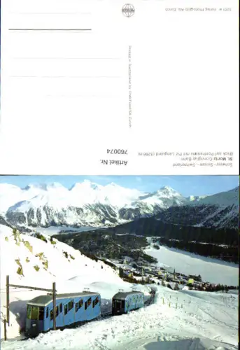 760074 St. Moritz Pontresina Corviglia-Bahn Piz Languard Region Maloja Switzerland