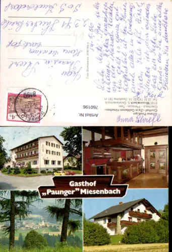 760196 Miesenbach Bez. Weiz Gasthof zum Goldenen Hirschen Birkfeld