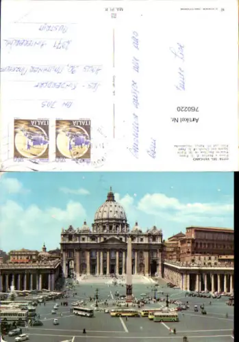 760220 Vatikanstadt Petersplatz Petersdom Vatikanstadt Vatican vatikan City 1981