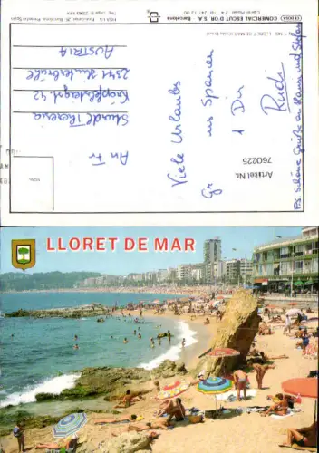 760225 Lloret de Mar Provinz Girona Spain Strandleben Strand