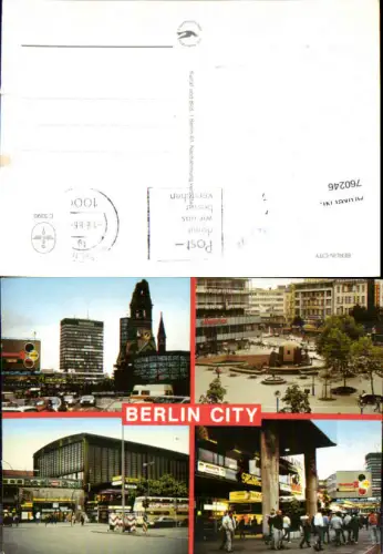 760246 Berlin City Berlin 1986 Bahnhof Zoo