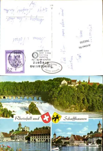 760250 Rheinfall und Schaffhausen Kanton Schaffhausen Switzerland