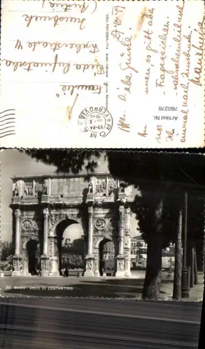 760270 Roma Arco di Costantino Città metropolitana di Roma Capitale Italy 1957