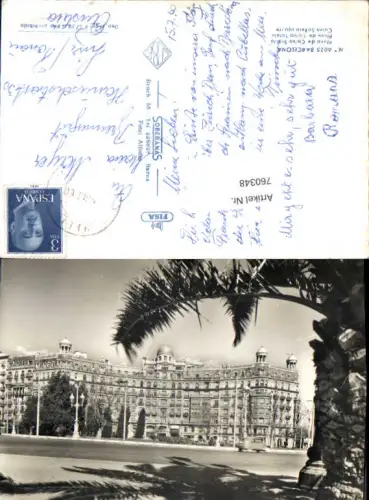 760348 Barcelona Plaza de Calvo Sotelo Prov. Barcelona Spain 1960