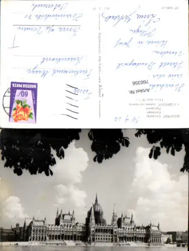 760356 Budapest Parlament Budapest Hungary 1962