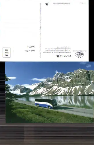 760391 Crowfoot Glacier Alberta Rocky Mountains Canada Bus Autobus