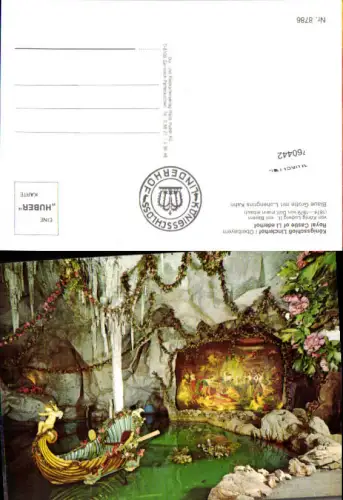760442 Schloss Linderhof Blaue Grotte Lohengrins Kahn LK Garmisch-Partenkirchen Germany