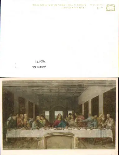 760471 Milano Leonardo da Vinci Das letzte Abendmahl Città Milano Italy