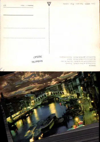760547 Venezia Canal Grande Ponte di Rialto Metropolitan City of Venice Italy