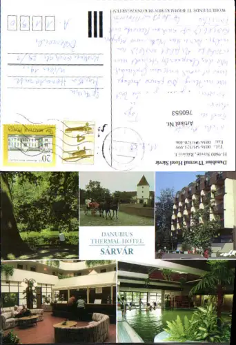 760553 Sárvár Bezirk Sárvár Danubius Hotel Hungary