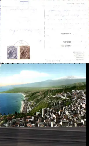 760565 Taormina General view mit Ätna Metropolitanstadt Messina Italy